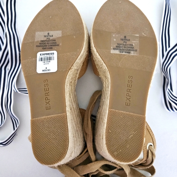 Brand New Beige Espadrilles size 6 from Express. - Picture 8 of 8